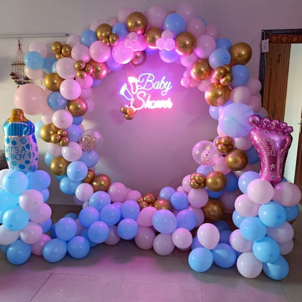 Baby Shower Ring Balloon Decor