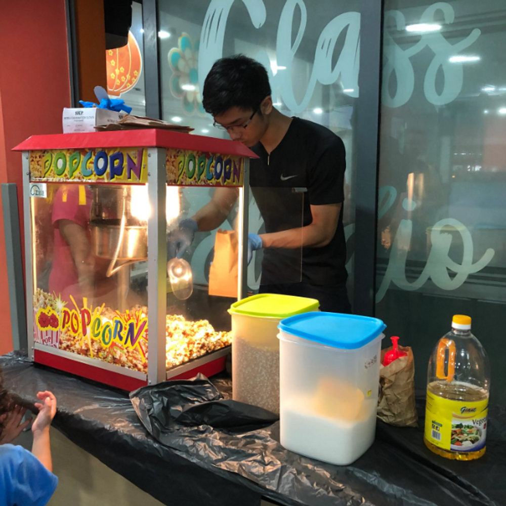 Live Popcorn Counter For Kids Birthday Party