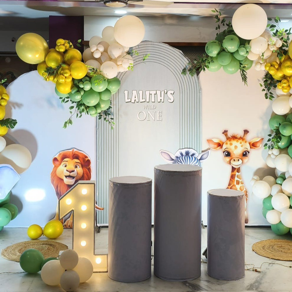 Wild One Luxury Safari Birthday Decor